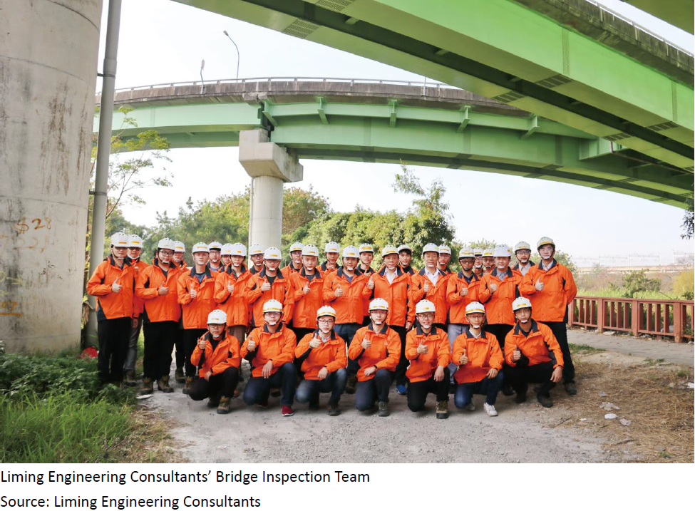 Liming Engineering Consultants’Bridge Inspection Team (Image courtesy of Liming Engineering Consultants)